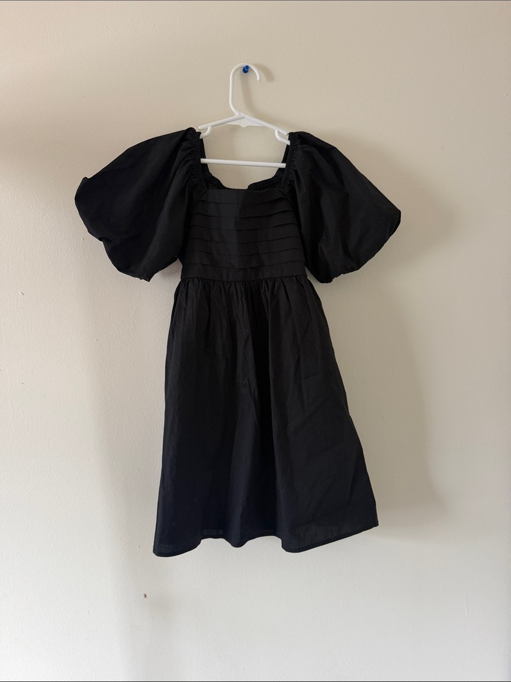 Speechless Black Puff-Sleeve Formal Kids Dress